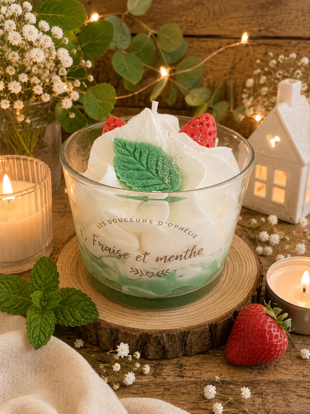 Fraise et menthe