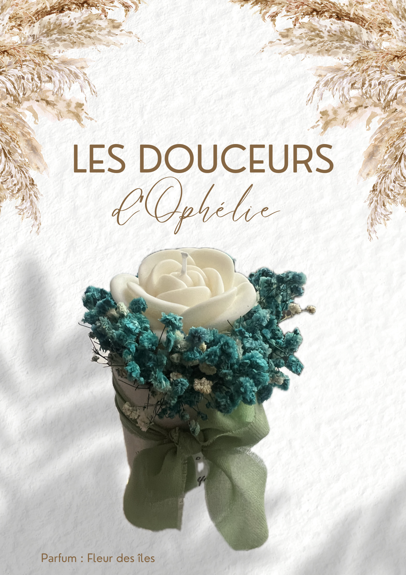 Bougie Rose (bleu)
