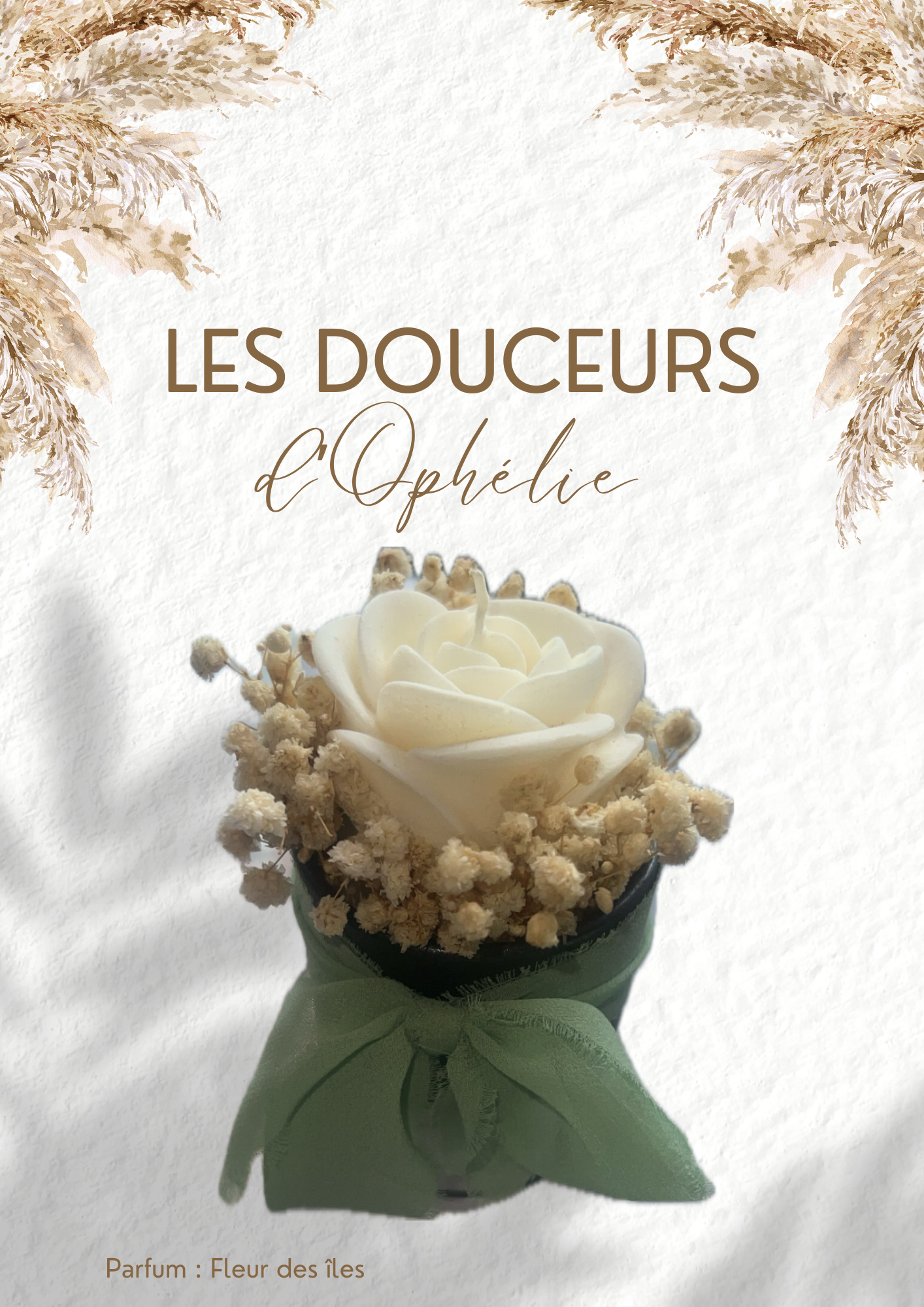 Bougie Rose (blanc)