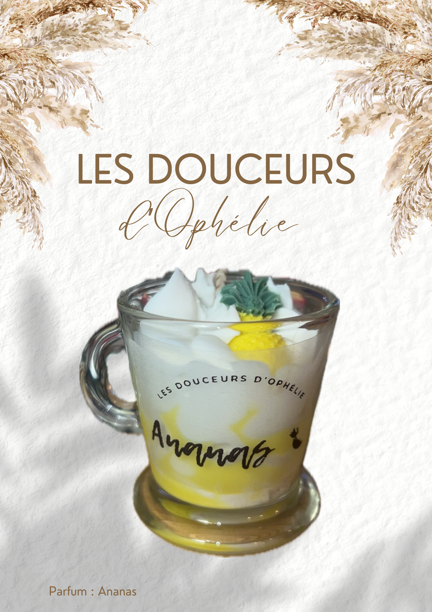 Bougie tasse Ananas